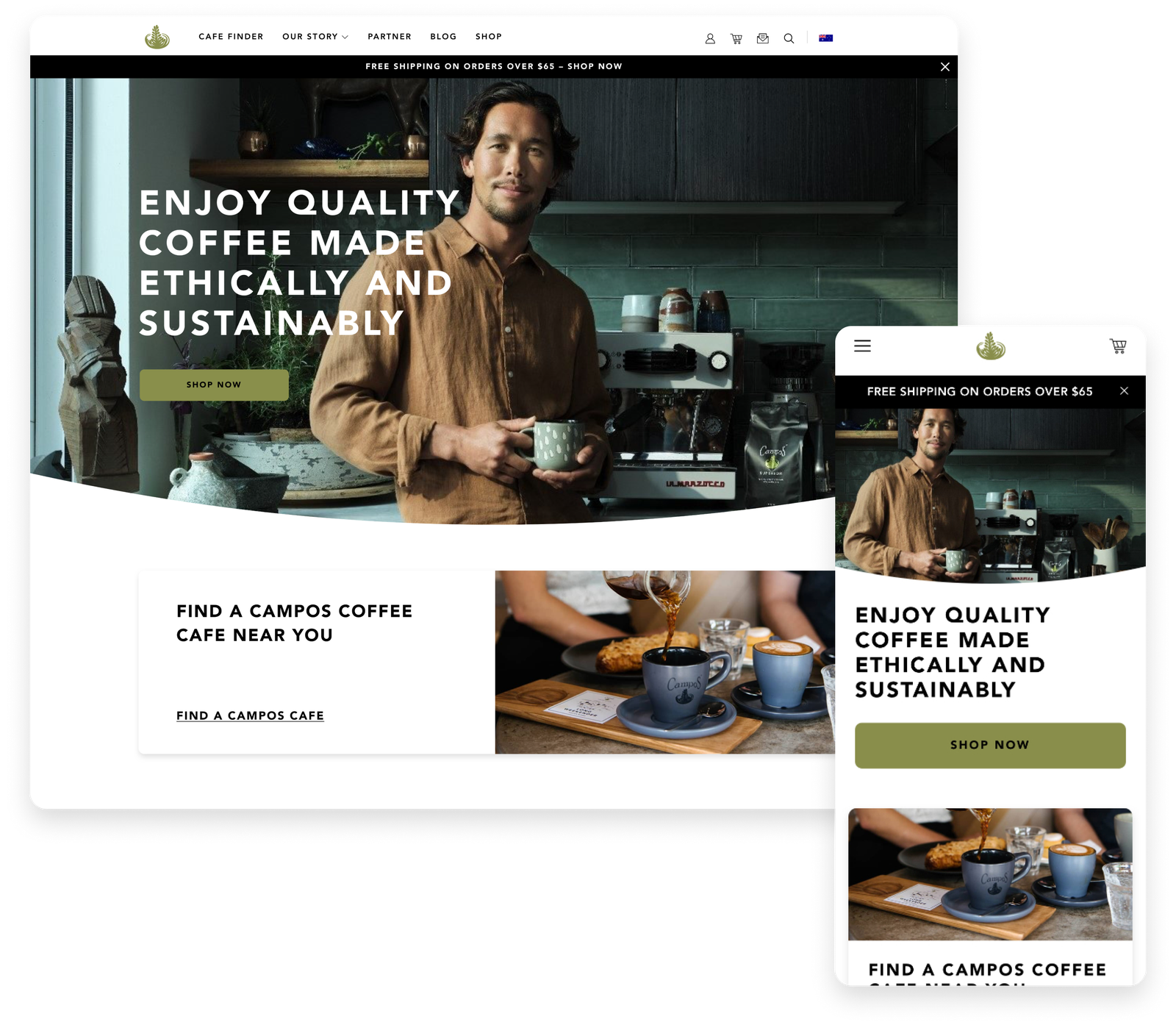 How Pollen Digital Boosted Campos Coffee's Mobile Conversion Rates